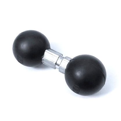 Industrial Instrument Bracket Locomotive Rubber Fixed Double Ball Adapter, 25.4-25.4mm Ball Head
