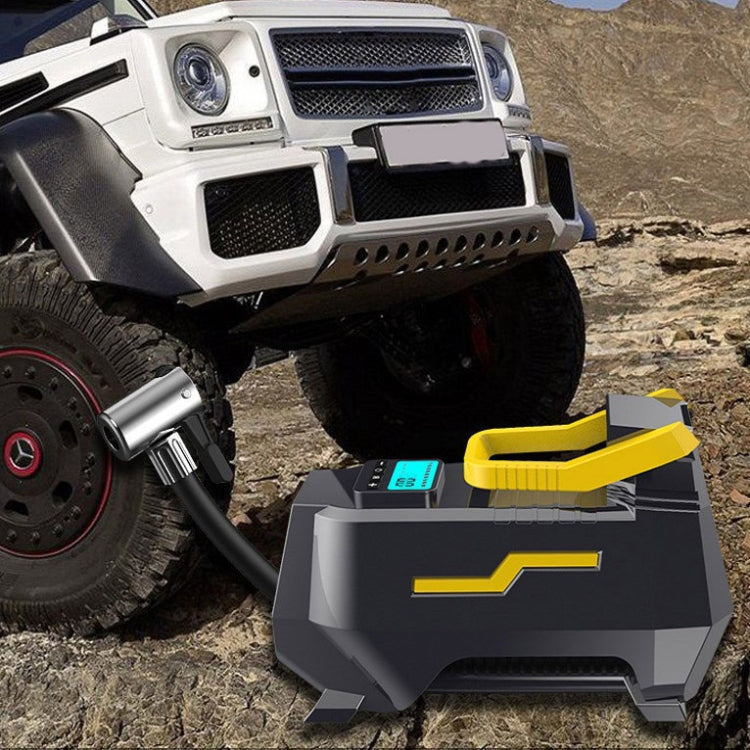 Multifunctional Vehicle-Mounted High-Power Digital Display LED Lighting Air Pump, Spec: Car 12V, Car 12V Digital