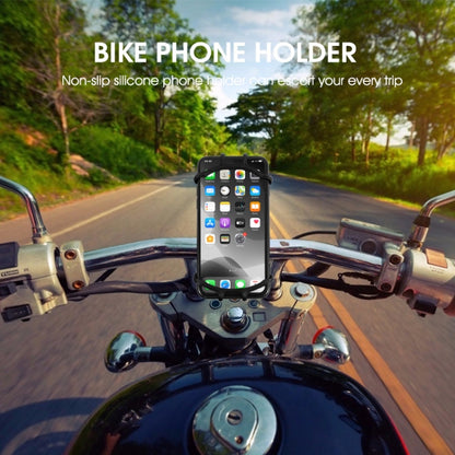 Multifunctional Silicone Bicycle Mobile Phone Holder Motorcycle Riding Navigation Fixed Bracket, Black, Green, Gray, Orange, Blue