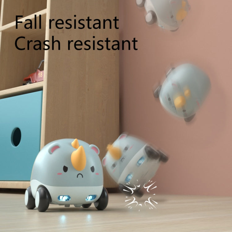 Cartoon Cute Pet Pull Back Car Children Mini Puzzle Inertia Car Toy, Bee, Dinosaur, Rhino, Deer, Puppy, Whale