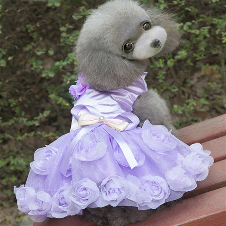 Pet Clothes Dog Spring Summer Thin Dress Rose Dress, S, M, L, XXL, XS, XL