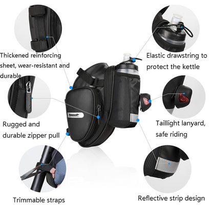 Rhinowalk X21557  Bicycle Rainproof Tail Bag Large Capacity Folding Road Bike Riding Backpack, X21557