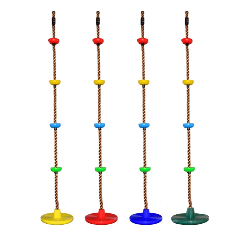 Children Swing Climbing Rope Big Small Disc Sling Rope Swing,Random Color Delivery, Small Disc