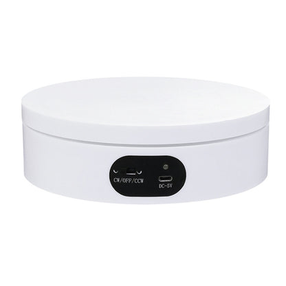 ND120 USB Automatic Rotating Camera Table Hand-Made Panoramic Display Table Turntable, 12cm/Powered by USB(W)