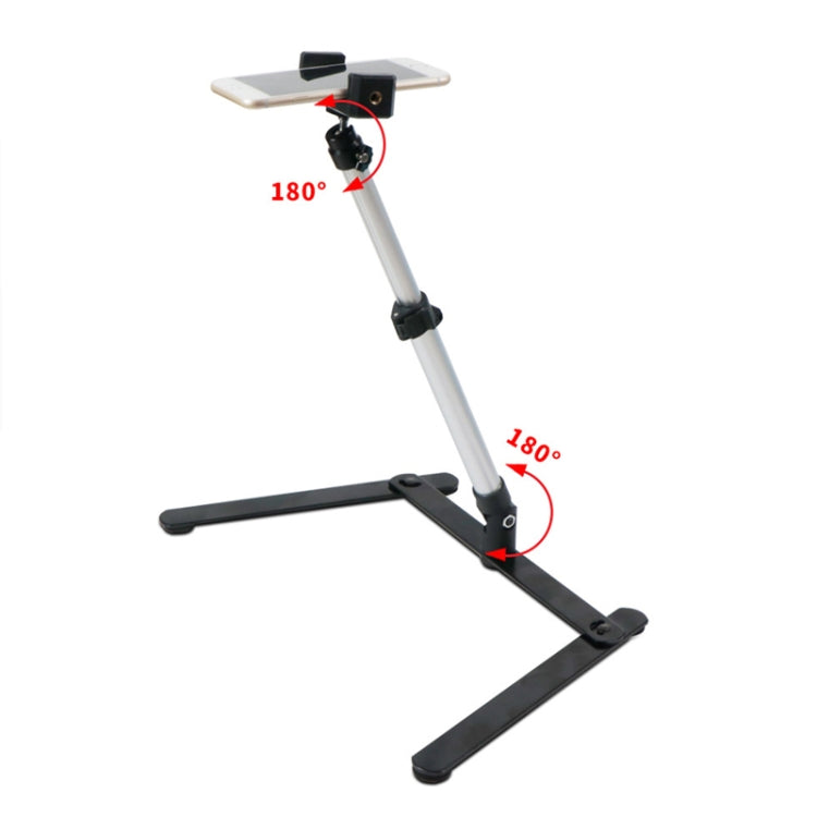 FP-10 Desktop Multi-Function Photography Support Phone Live Stand LED Fill Light, Specification:, Desktop Bracket + Phone Clip