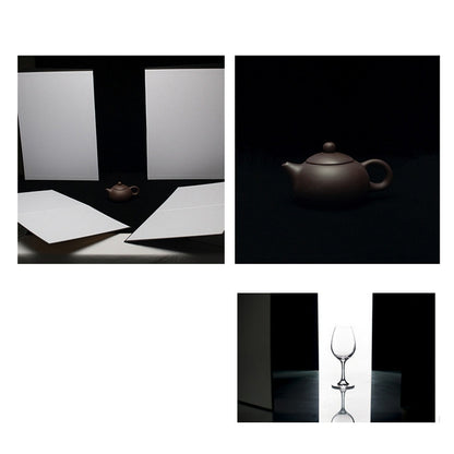 2 PCS Photography Folded Thickening A4 Cardboard Folding Light Diffuser Board, A4 Cardboard Silver, A4 Cardboard Gold
