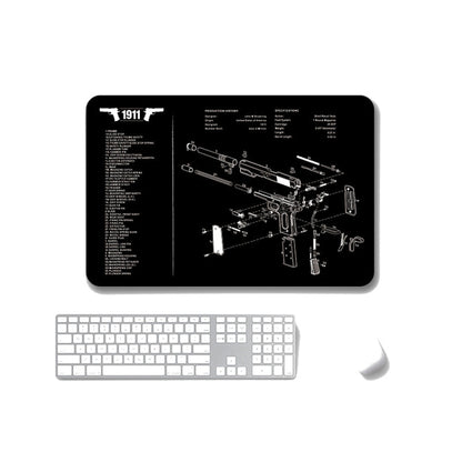 2 PCS Heat Transfer Non-Slip Single-Sided Office Gaming Mouse Pad, 2mm, 3mm, 4mm, 5mm