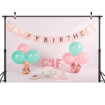 2.1m X 1.5m One Year Old Birthday Photography Background Party Decoration Hanging Cloth