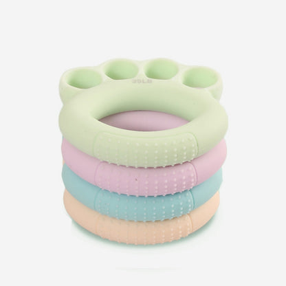 Children Grip Ring Finger Strength Training Finger Power Device, Specification: 5LB (Finite Orange Pink), 5LB (Finite Orange Pink), 15LB (Finite Light Blue), 25LB (Finite Light Purple), 35LB (Finite Light Green), 5LB (Olive Orange Pink)
