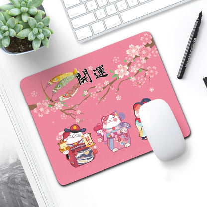 6 PCS Non-Slip Mouse Pad Thick Rubber Mouse Pad, Size: 21 X 26cm, Gift Of Love, Tea Cup Kitten, Colorful Flowers, Big Head, Stunning Pig, Fighting Dog, Blind Eye Cat, Starry Sky, Apricot Flower, Shy Kitten, Black White Circle, Garland Rabbit...