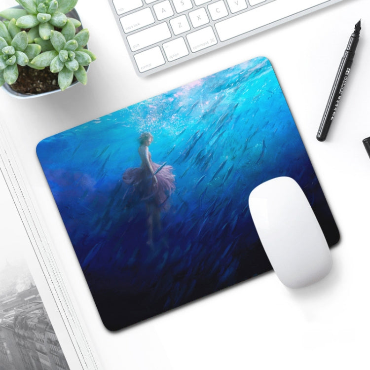 6 PCS Non-Slip Mouse Pad Thick Rubber Mouse Pad, Size: 21 X 26cm, Gift Of Love, Tea Cup Kitten, Colorful Flowers, Big Head, Stunning Pig, Fighting Dog, Blind Eye Cat, Starry Sky, Apricot Flower, Shy Kitten, Black White Circle, Garland Rabbit...