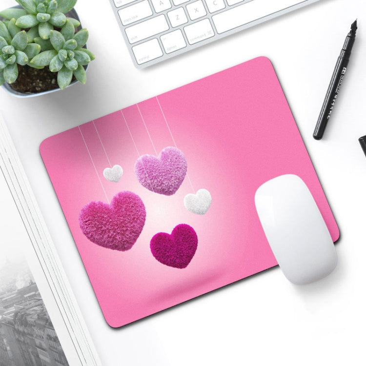 6 PCS Non-Slip Mouse Pad Thick Rubber Mouse Pad, Size: 21 X 26cm, Gift Of Love, Tea Cup Kitten, Colorful Flowers, Big Head, Stunning Pig, Fighting Dog, Blind Eye Cat, Starry Sky, Apricot Flower, Shy Kitten, Black White Circle, Garland Rabbit...