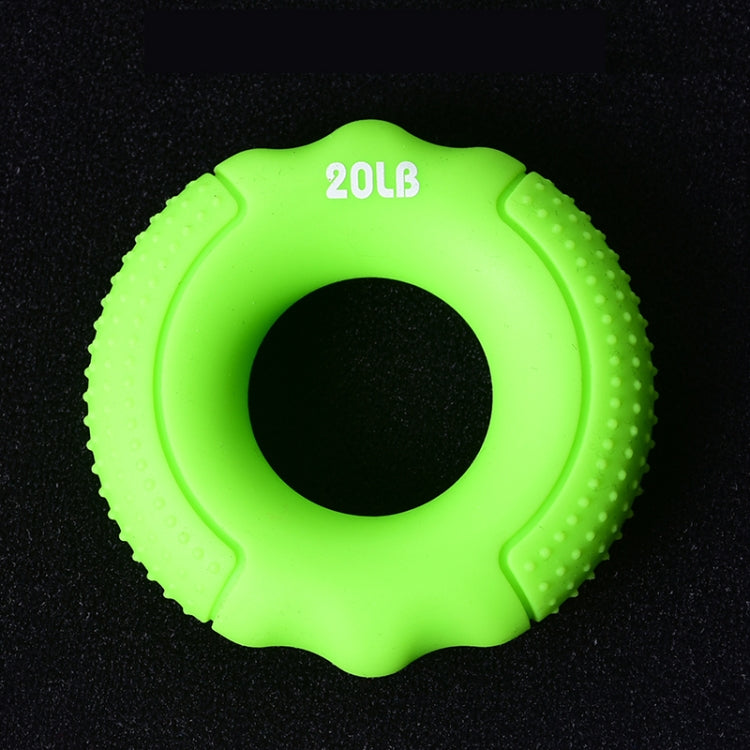 Silicone Gripper Finger Exercise Grip Ring, Specification: 60LB(Dot Orange), 20LB (Dot Green), 40LB (Dot Blue), 60LB(Dot Orange), 80LB(Dot Purple), 100LB (Dot Gray), 30LB (General Yellow), 40LB (General Rose Red), Universal point of 50LB blue