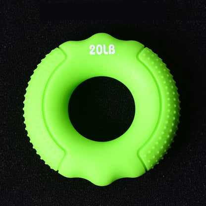 Silicone Gripper Finger Exercise Grip Ring, Specification: 60LB(Dot Orange), 20LB (Dot Green), 40LB (Dot Blue), 60LB(Dot Orange), 80LB(Dot Purple), 100LB (Dot Gray), 30LB (General Yellow), 40LB (General Rose Red), Universal point of 50LB blue