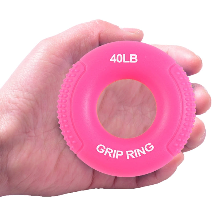 Silicone Gripper Finger Exercise Grip Ring, Specification: 60LB(Dot Orange), 20LB (Dot Green), 40LB (Dot Blue), 60LB(Dot Orange), 80LB(Dot Purple), 100LB (Dot Gray), 30LB (General Yellow), 40LB (General Rose Red), Universal point of 50LB blue