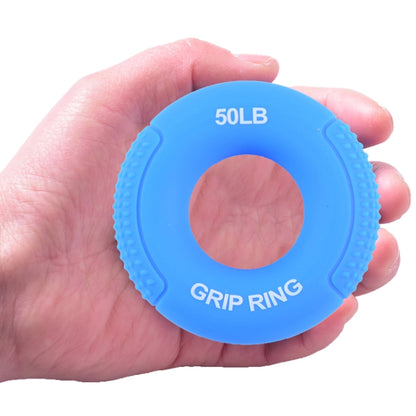 Silicone Gripper Finger Exercise Grip Ring, Specification: 60LB(Dot Orange), 20LB (Dot Green), 40LB (Dot Blue), 60LB(Dot Orange), 80LB(Dot Purple), 100LB (Dot Gray), 30LB (General Yellow), 40LB (General Rose Red), Universal point of 50LB blue