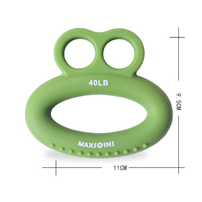 MAXSOINS MXO-DOUBLE-001 Frog Shape Finger Grip Training Device Finger Grip Ring, 20LB (Double-sided Green), 30LB (Double-sided Blue), 40LB (Double-sided Orange), 50LB (Double-sided Purple), 40LB (Bearded Grass Green), 20LB (Plane Green), 30LB (Plane Bl...
