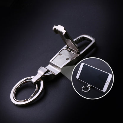 JOBON ZB-8780 Multi-Function Keychain Man Portable Mobile Phone Bracket Metal Waist Car Keychain, ZB-8780