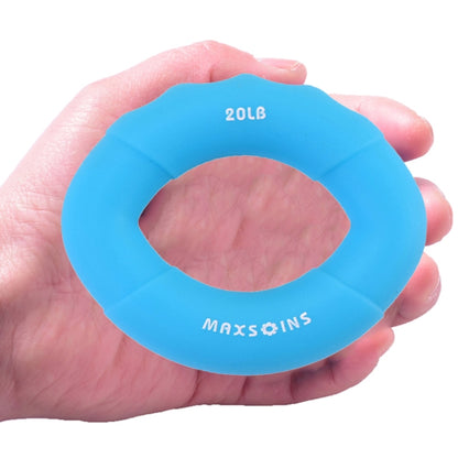 MAXSOINS MXO-7562KD Children Silicone Grip Device Olive Shape Rehabilitation Finger Grip Ring, 10LB(Green), 20LB(Blue), 30LB(Orange), 40LB(Red)