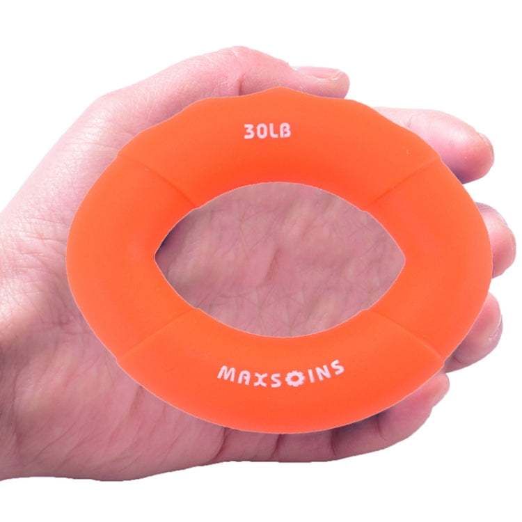MAXSOINS MXO-7562KD Children Silicone Grip Device Olive Shape Rehabilitation Finger Grip Ring, 10LB(Green), 20LB(Blue), 30LB(Orange), 40LB(Red)