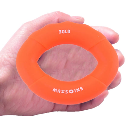 MAXSOINS MXO-7562KD Children Silicone Grip Device Olive Shape Rehabilitation Finger Grip Ring, 10LB(Green), 20LB(Blue), 30LB(Orange), 40LB(Red)