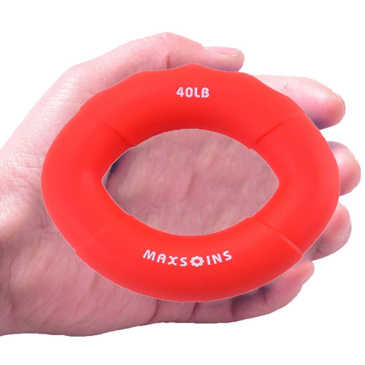 MAXSOINS MXO-7562KD Children Silicone Grip Device Olive Shape Rehabilitation Finger Grip Ring, 10LB(Green), 20LB(Blue), 30LB(Orange), 40LB(Red)