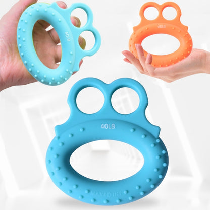 Angry Frog Shape Finger Grip Device Finger Strength Exercise Grip Ring, 2 PCS Angry Frog Finger Grip Ring(20LB (Green)), 2 PCS Angry Frog Finger Grip Ring(40LB (Blue)), 2 PCS Angry Frog Finger Grip Ring(60LB (Orange))