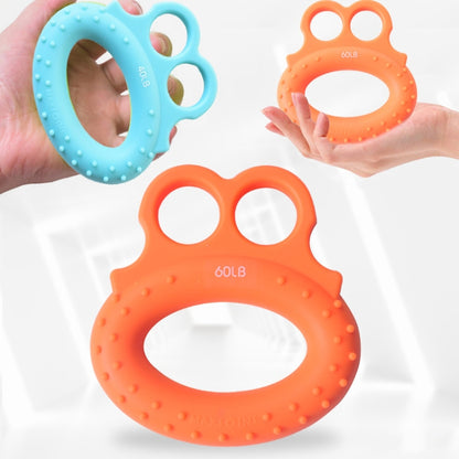Angry Frog Shape Finger Grip Device Finger Strength Exercise Grip Ring, 2 PCS Angry Frog Finger Grip Ring(20LB (Green)), 2 PCS Angry Frog Finger Grip Ring(40LB (Blue)), 2 PCS Angry Frog Finger Grip Ring(60LB (Orange))