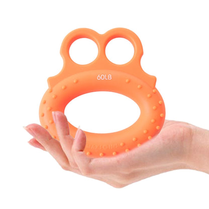 Angry Frog Shape Finger Grip Device Finger Strength Exercise Grip Ring, 2 PCS Angry Frog Finger Grip Ring(20LB (Green)), 2 PCS Angry Frog Finger Grip Ring(40LB (Blue)), 2 PCS Angry Frog Finger Grip Ring(60LB (Orange))