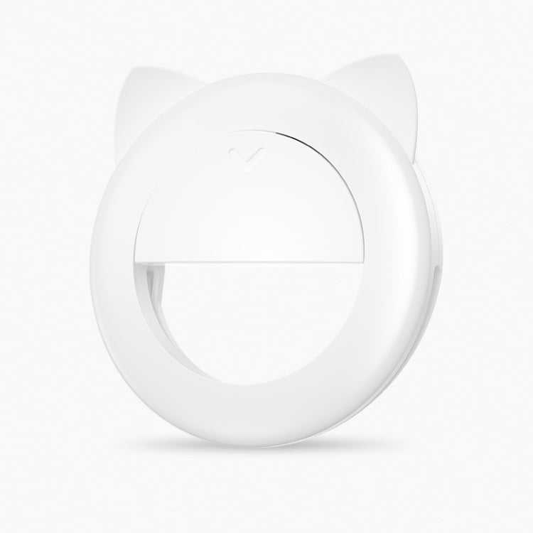 2 PCS XJ17 Large-Capacity Live Video Conference Fill Light Ring Light Mobile Phone Selfie LED Fill Light, Round, Cat Ears, Bear Ear