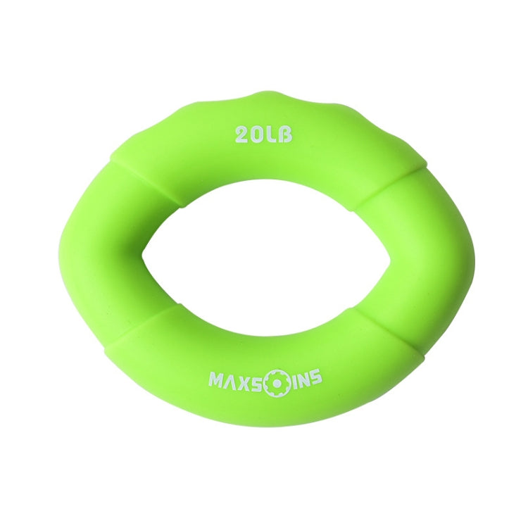 MAXSOINS MXO-009898 Silicone Finger Exercise Grip Device Olive Shape Rehabilitation Finger Pinch Device, Specification: 20LB(Red), 20LB(Green), 30LB(Yellow), 30LB(Pink), 40 pounds of blue, 50LB(Purple), 50LB(Orange), 60LB(Jade), 60LB(Gray), 70LB(Blue)