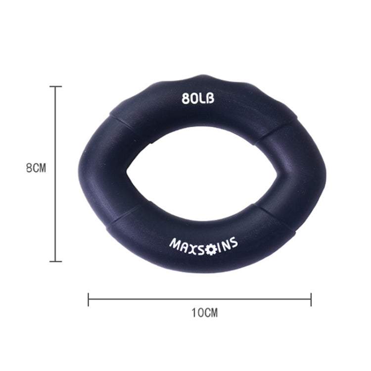 MAXSOINS MXO-009898 Silicone Finger Exercise Grip Device Olive Shape Rehabilitation Finger Pinch Device, Specification: 20LB(Red), 20LB(Green), 30LB(Yellow), 30LB(Pink), 40 pounds of blue, 50LB(Purple), 50LB(Orange), 60LB(Jade), 60LB(Gray), 70LB(Blue)