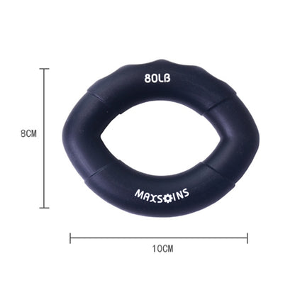 MAXSOINS MXO-009898 Silicone Finger Exercise Grip Device Olive Shape Rehabilitation Finger Pinch Device, Specification: 20LB(Red), 20LB(Green), 30LB(Yellow), 30LB(Pink), 40 pounds of blue, 50LB(Purple), 50LB(Orange), 60LB(Jade), 60LB(Gray), 70LB(Blue)