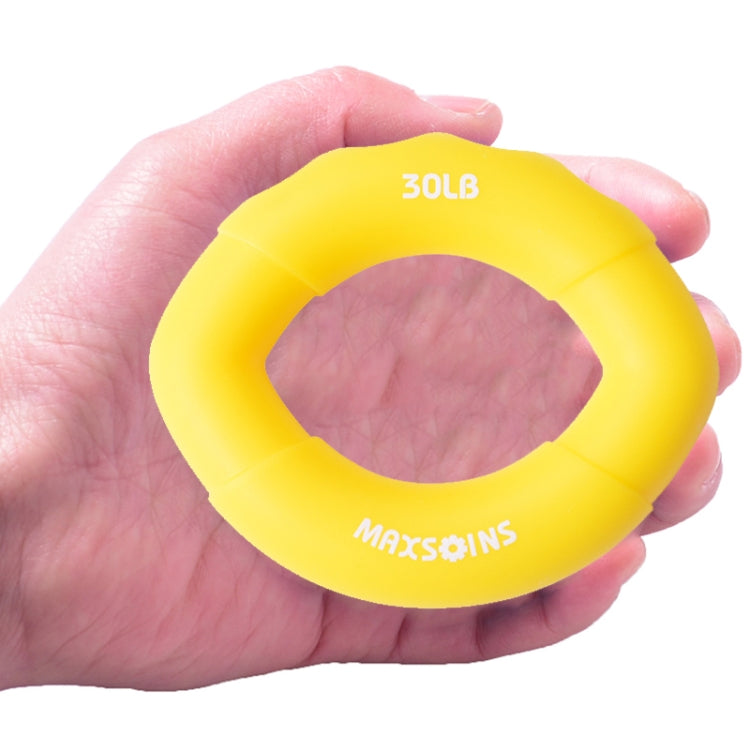 MAXSOINS MXO-009898 Silicone Finger Exercise Grip Device Olive Shape Rehabilitation Finger Pinch Device, Specification: 20LB(Red), 20LB(Green), 30LB(Yellow), 30LB(Pink), 40 pounds of blue, 50LB(Purple), 50LB(Orange), 60LB(Jade), 60LB(Gray), 70LB(Blue)