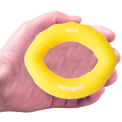 MAXSOINS MXO-009898 Silicone Finger Exercise Grip Device Olive Shape Rehabilitation Finger Pinch Device, Specification: 20LB(Red), 20LB(Green), 30LB(Yellow), 30LB(Pink), 40 pounds of blue, 50LB(Purple), 50LB(Orange), 60LB(Jade), 60LB(Gray), 70LB(Blue)