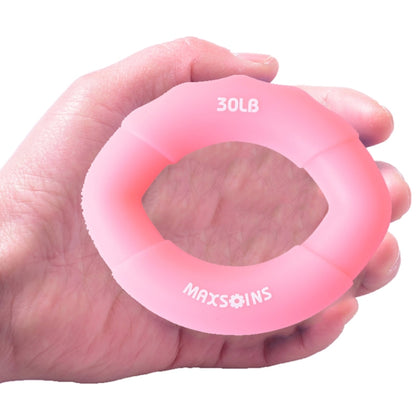 MAXSOINS MXO-009898 Silicone Finger Exercise Grip Device Olive Shape Rehabilitation Finger Pinch Device, Specification: 20LB(Red), 20LB(Green), 30LB(Yellow), 30LB(Pink), 40 pounds of blue, 50LB(Purple), 50LB(Orange), 60LB(Jade), 60LB(Gray), 70LB(Blue)