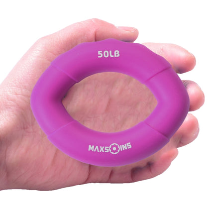 MAXSOINS MXO-009898 Silicone Finger Exercise Grip Device Olive Shape Rehabilitation Finger Pinch Device, Specification: 20LB(Red), 20LB(Green), 30LB(Yellow), 30LB(Pink), 40 pounds of blue, 50LB(Purple), 50LB(Orange), 60LB(Jade), 60LB(Gray), 70LB(Blue)