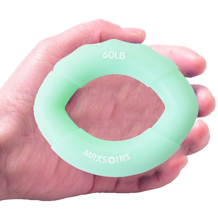 MAXSOINS MXO-009898 Silicone Finger Exercise Grip Device Olive Shape Rehabilitation Finger Pinch Device, Specification: 20LB(Red), 20LB(Green), 30LB(Yellow), 30LB(Pink), 40 pounds of blue, 50LB(Purple), 50LB(Orange), 60LB(Jade), 60LB(Gray), 70LB(Blue)