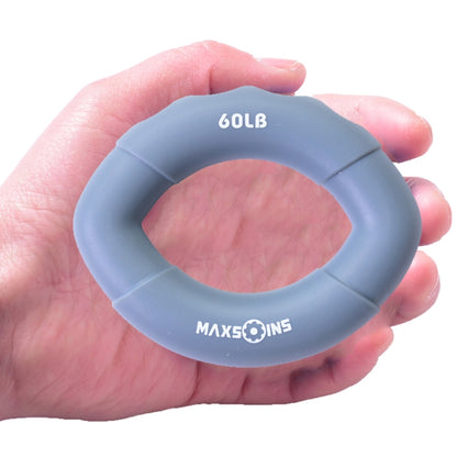 MAXSOINS MXO-009898 Silicone Finger Exercise Grip Device Olive Shape Rehabilitation Finger Pinch Device, Specification: 20LB(Red), 20LB(Green), 30LB(Yellow), 30LB(Pink), 40 pounds of blue, 50LB(Purple), 50LB(Orange), 60LB(Jade), 60LB(Gray), 70LB(Blue)