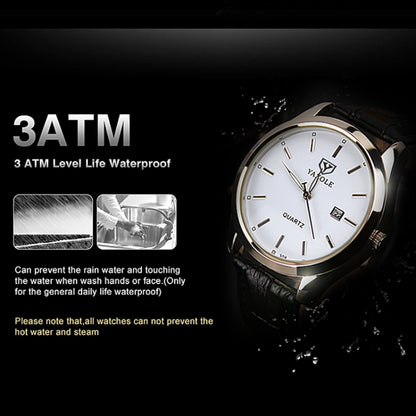 YAZOLE 308 Luminous Quartz Watch Men Watch, White Tray Brown Belt, White Tray Black Belt, Black Tray Black Belt, Black Tray Brown Belt, White Tray Silver Steel Strip, Black Tray Silver Steel Strip, Black Shell Black Tray Black Belt