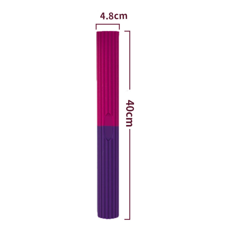 Silicone Multifunctional Fitness Bar Rehabilitation Training Arm Strength Bar Wrist Strength Forging Resistance Bar, 4.8x40cm Purple + Rose, 4.8x40cm Blue + Orange