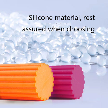 Silicone Multifunctional Fitness Bar Rehabilitation Training Arm Strength Bar Wrist Strength Forging Resistance Bar, 4.8x40cm Purple + Rose, 4.8x40cm Blue + Orange