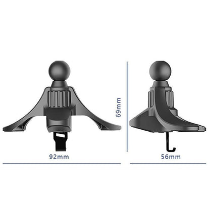 3 PCS A-004 Car Mobile Phone Bracket Air Outlet Hook Accessories, Black