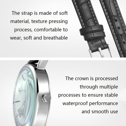 YAZOLE 313 Roman Numeral Dial Ladies Business Quartz Watch, Black Tray Black Belt, Black Tray Brown Belt, White Tray Black Belt, White Tray Brown Belt, Black Tray Silver Net Belt, White Tray Silver Net Belt