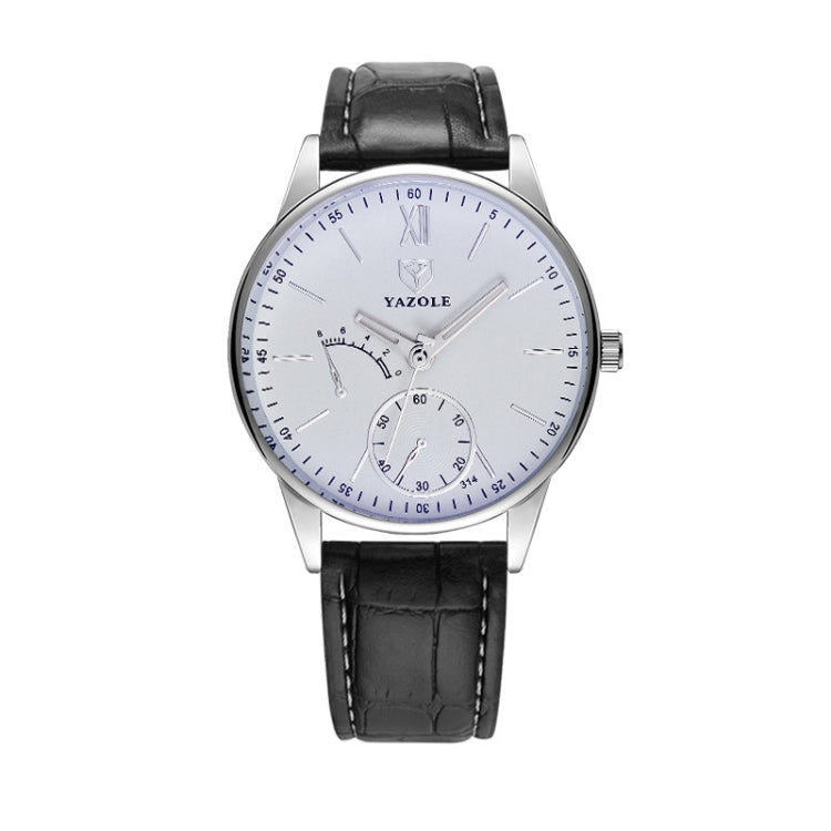 YAZOLE Men Business Quartz Watch, 314 Black Tray Black Belt, 314 Black Tray Brown Belt, 314 White Tray Black Belt, 314 White Tray Brown Belt, 311 Black Tray Black Belt, 311 Black Tray Brown Belt, 311 White Tray Black Belt, 311 White Tray Brown Belt