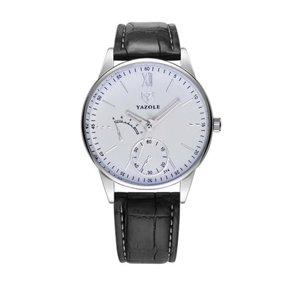 YAZOLE Men Business Quartz Watch, 314 Black Tray Black Belt, 314 Black Tray Brown Belt, 314 White Tray Black Belt, 314 White Tray Brown Belt, 311 Black Tray Black Belt, 311 Black Tray Brown Belt, 311 White Tray Black Belt, 311 White Tray Brown Belt