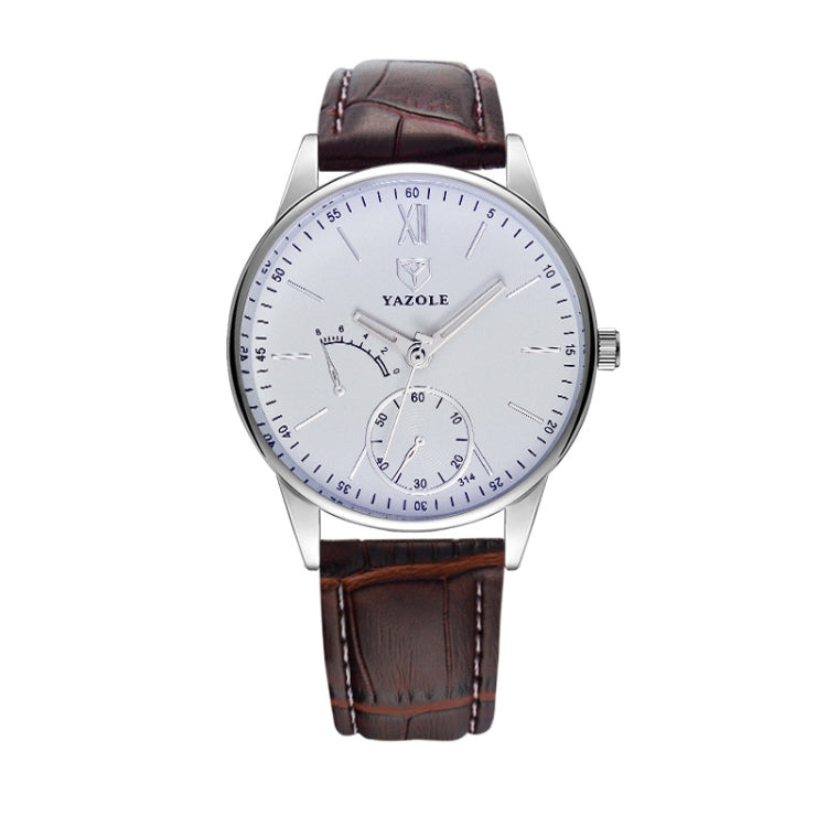 YAZOLE Men Business Quartz Watch, 314 Black Tray Black Belt, 314 Black Tray Brown Belt, 314 White Tray Black Belt, 314 White Tray Brown Belt, 311 Black Tray Black Belt, 311 Black Tray Brown Belt, 311 White Tray Black Belt, 311 White Tray Brown Belt
