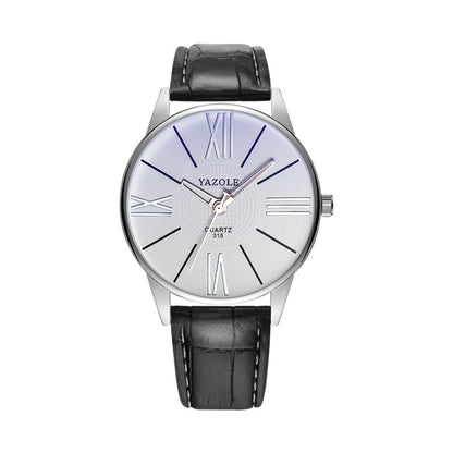 YAZOLE Men Business Quartz Watch, 314 Black Tray Black Belt, 314 Black Tray Brown Belt, 314 White Tray Black Belt, 314 White Tray Brown Belt, 311 Black Tray Black Belt, 311 Black Tray Brown Belt, 311 White Tray Black Belt, 311 White Tray Brown Belt