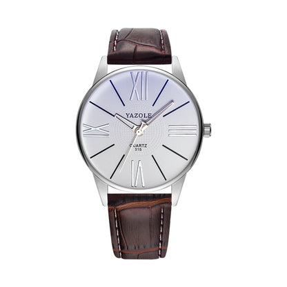 YAZOLE Men Business Quartz Watch, 314 Black Tray Black Belt, 314 Black Tray Brown Belt, 314 White Tray Black Belt, 314 White Tray Brown Belt, 311 Black Tray Black Belt, 311 Black Tray Brown Belt, 311 White Tray Black Belt, 311 White Tray Brown Belt