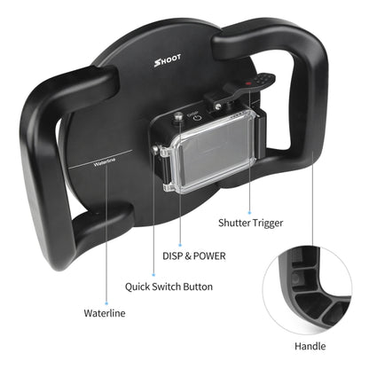 XTGP546 Dome Port Underwater Diving Camera Lens Transparent Cover Housing Case For DJI Osmo Action, For DJI Osmo Action